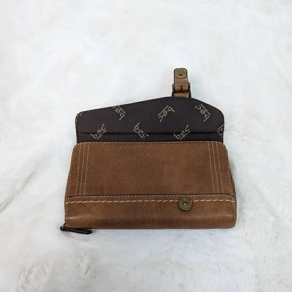 BOC Born Concepts Amherst Deluxe Wallet Vinyl Snap Closure Multi Pocket